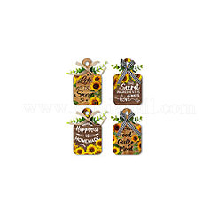 Деревянная подвеска HJEW-WH0074-013