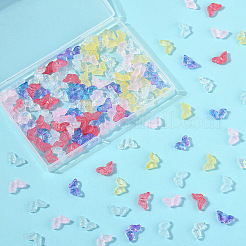 150шт 6 цвета наборы прозрачных стеклянных бусин&nbsp;GLAA-YW0004-98