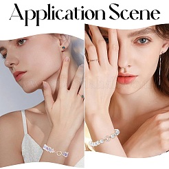 2 шт. 2 стиля 925 кольца с пружинным затвором из стерлингового серебра STER-SC0001-35B