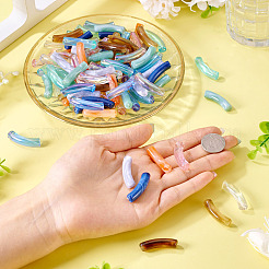 100 шт. 10 стильных двухцветных акриловых бусин&nbsp;MACR-TA0002-60