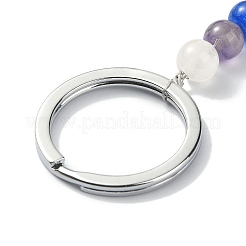 Брелок с шестигранной подвеской из натурального аметиста G-Z033-02A-P