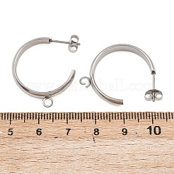 Фурнитура для сережек-гвоздиков из нержавеющей стали 304&nbsp;STAS-C160-01B-P