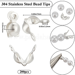 200 шт. наконечники из нержавеющей стали 304 STAS-BBC0005-79