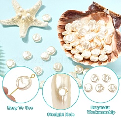 100 шт. Абс пластик имитация жемчуга бусины&nbsp;OACR-YW0003-70