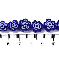 Ручной работы millefiori стеклянные бусины нитки LAMP-G164-03B