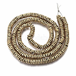 Гальванизировать немагнитных синтетический гематит бисер пряди X-G-T114-55G