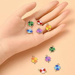 25шт 5 цвета сплава эмалевые подвески&nbsp;ENAM-YW0003-83