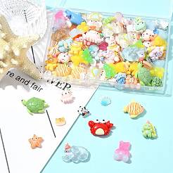 100шт полупрозрачные кабошоны из смолы RESI-FS0002-31