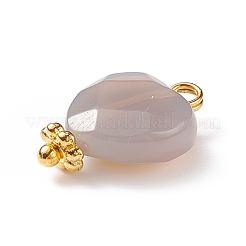 Натуральный серый агат&nbsp;PALLOY-JF01863-04