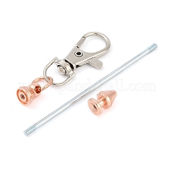 Подвесные украшения из сплава с бусинами&nbsp;LS-KEYC-D288-01RG