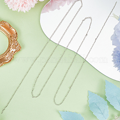 Антикоррозийная цепочка Figaro из 1-х серебряных звеньев с родиевым покрытием длиной 925 м STER-BBC0005-86