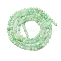 Натуральные хризопразные бисерные пряди G-C196-A02-2mm