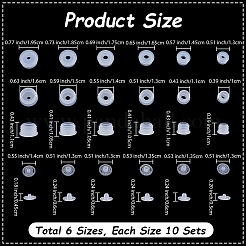 60 пакет 6 вида пластиковых пылезащитных пробок для бутылок&nbsp;AJEW-DJ0005-50