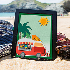 Пляжная тема трафареты для резки углеродистой стали DIY-WH0309-1939