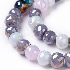 Непрозрачные стеклянные бусины цвета AB GLAA-H022-05