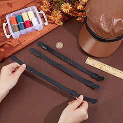 Лента для шляпы из искусственной кожи для ковбойской шляпы&nbsp;LS-DIY-WH0723-028C