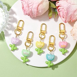 Цветочные акриловые подвесные украшения&nbsp;HJEW-JM01882