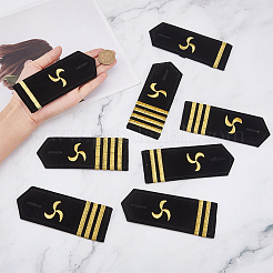 4 пара эполет из полиэфирного волокна 4-х видов DIY-FH0007-14A