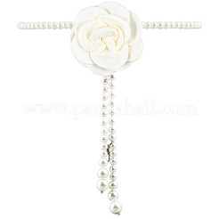 1 шт. 3D тканевый цветок пластиковый искусственный жемчуг бисерные цепочные ремни&nbsp;DIY-CP0013-06B