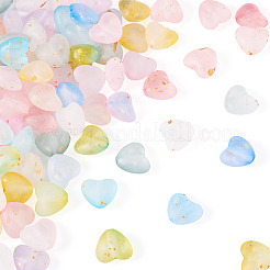 110 шт. 11-х цветные матовые прозрачные акриловые бусины&nbsp;OACR-TA0003-52