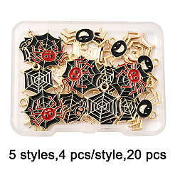 20шт 5 стиля подвески из сплава с эмалью&nbsp;FIND-FP0002-96