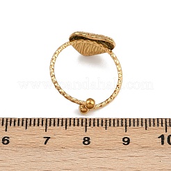 Регулируемые открытые манжеты из нержавеющей стали 304 для женщин&nbsp;RJEW-K303-02G