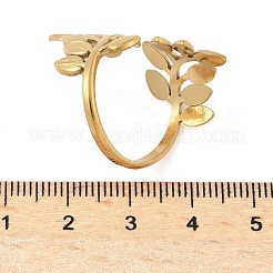 Регулируемые открытые манжеты из нержавеющей стали 304 для женщин&nbsp;LS-RJEW-U060-03G-G