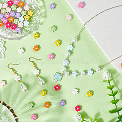 54 шт. 9-цветные бусины из сплава&nbsp;FIND-SC0020-42