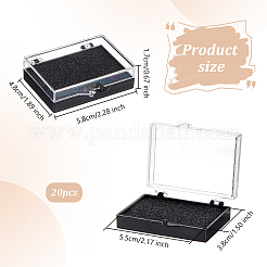 Пластиковая подарочная коробка для хранения бейджей&nbsp;CON-WH0099-05