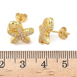 Серьги-гвоздики из циркония EJEW-A145-03C-G