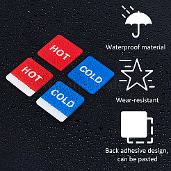 16 пара акриловых публичных знаков 2-х стилей&nbsp;DIY-FH0008-28A