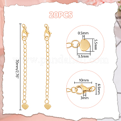 20 шт. удлинитель цепи из нержавеющей стали 304 STAS-UN0060-87G