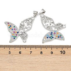 Латунные микро проложить кубического циркония подвески&nbsp;KK-C109-09B-P