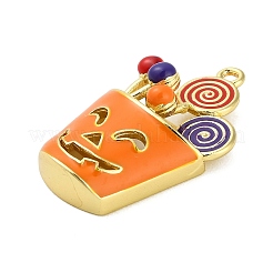 Подвески из латуни и эмали на Хэллоуин&nbsp;KK-F915-01D-G