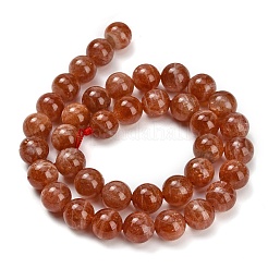 Натуральный Sunstone бисер пряди G-L631-A04-10mm