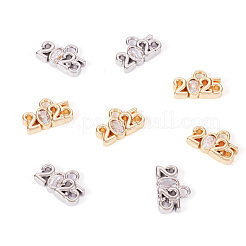 8шт 2 цвета стеклянные подвески&nbsp;KK-TA0001-77