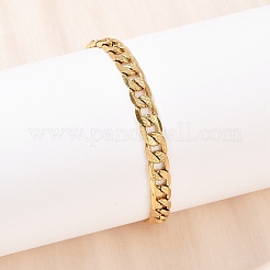 Браслеты из нержавеющей стали 304 с панцирным плетением для женщин BJEW-G757-14G
