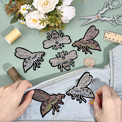 12 шт. 6 стиля заплаток из пчелиного бархата для термопришивания&nbsp;PATC-ME0001-25