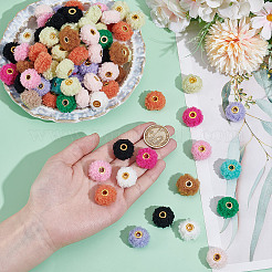 100 шт. тканевые европейские бусины&nbsp;FIND-GA0006-73