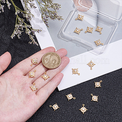 16 шт. Латунные подвески с микропаве&nbsp;KK-UN0005-24