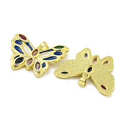 Латунная эмаль со стеклянными подвесками&nbsp;KK-R159-17G-01