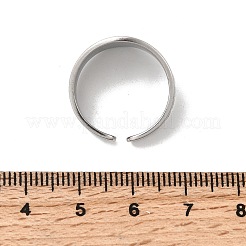 Открытые кольца манжеты из нержавеющей стали 304 RJEW-F199-02A-P