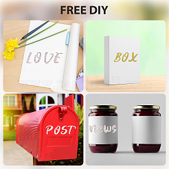 Самоклеящиеся этикетки из ПВХ 3 цвета DIY-CP0011-35B