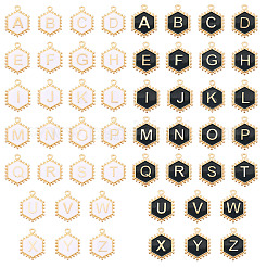 52шт 2 цвета сплава эмалевые подвески ENAM-TA0002-97B