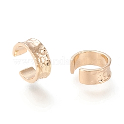 Серьги-манжеты с прозрачным кубическим цирконием из латуни с микропаве EJEW-I249-19G