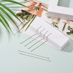 Фурнитура для сережек-гвоздиков из стерлингового серебра с родиевым покрытием STER-E051-B-01P