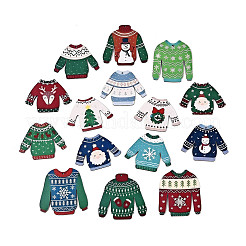 15 шт. Рождественские подвесные украшения из дерева с односторонним УФ-отпечатком WOOD-N020-27