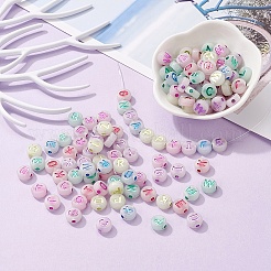 200 шт. Светящиеся акриловые бусины MACR-YW0001-39