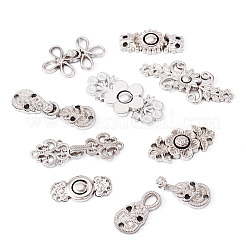 16 пара 8-х стильных регулируемых джинсовых булавок из сплава&nbsp;DIY-TA0013-01P