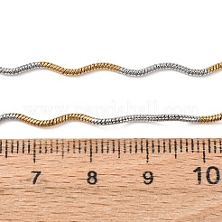 Двухцветная цепочка-змейка из нержавеющей стали 304 толщиной 1.5 мм для женщин.&nbsp;NJEW-G194-01GP